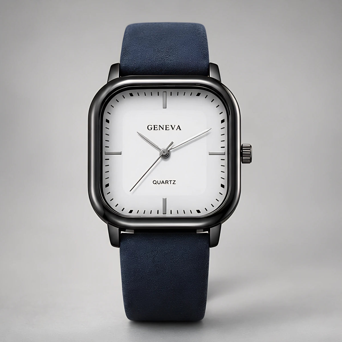 Aurelian Men's Square Dial Quartz Watch - Blue & White - apparel - Eric Muller - Image 2