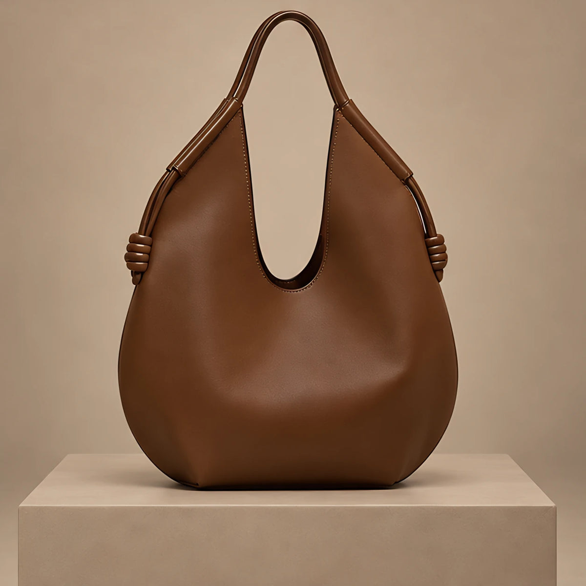 Aurelie Women's Knotted Sculpted Tote Bag - Brown - Bag Accessories | Woman - Eric Muller - Image 3