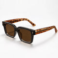 Aurette Chunky Square Full-Rim Sunglasses - Brown Leopard - Accessories > Sunglasses > Square Sunglasses - Eric Muller - Image 1