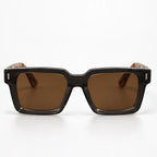 Aurette Chunky Square Full-Rim Sunglasses - Brown Leopard - sunglasses - Eric Muller - Image 2