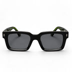 Aurette Chunky Square Full-Rim Sunglasses - Green Leopard - sunglasses - Eric Muller - Image 2