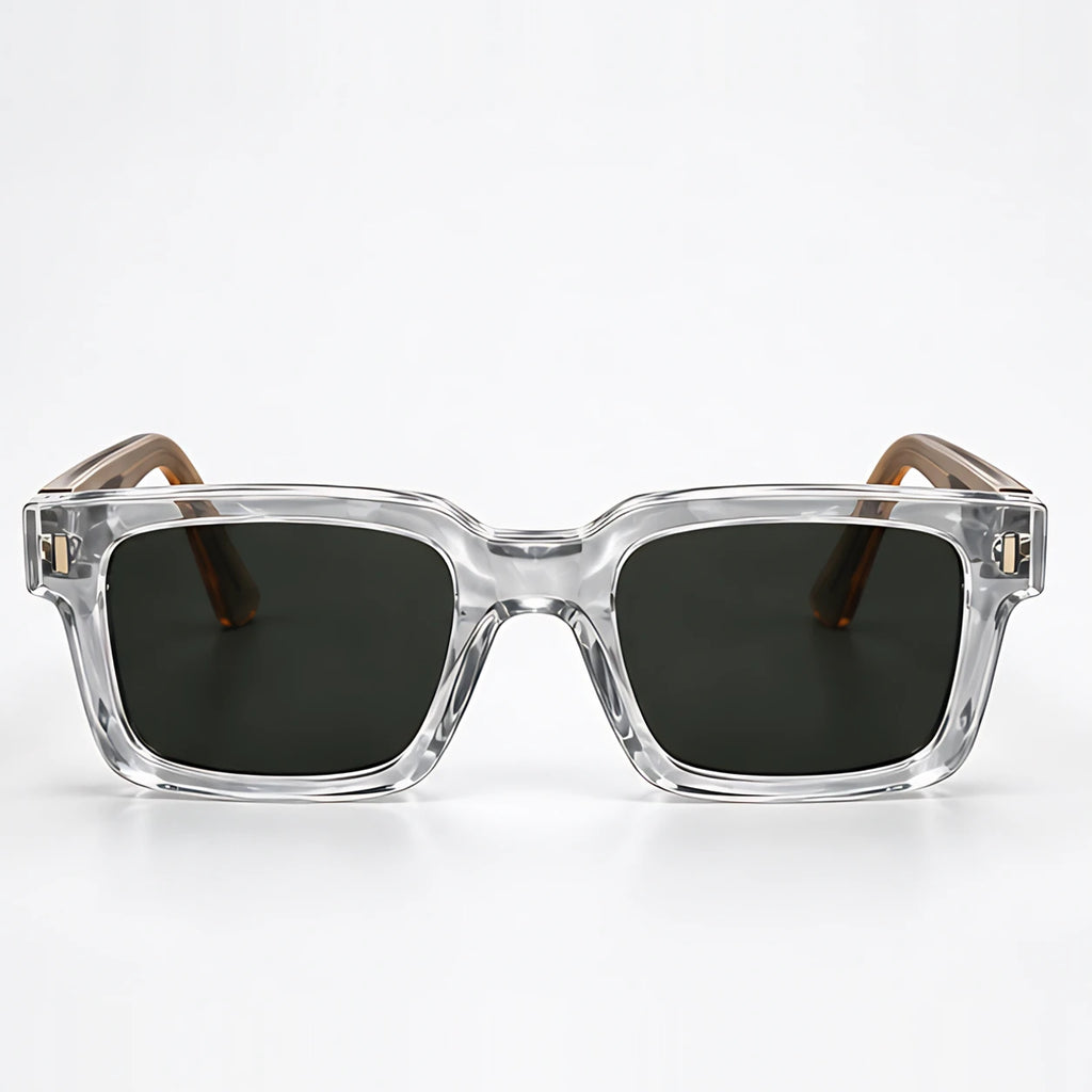 Aurette Chunky Square Full-Rim Sunglasses - Clear - sunglasses - Eric Muller - Image 2