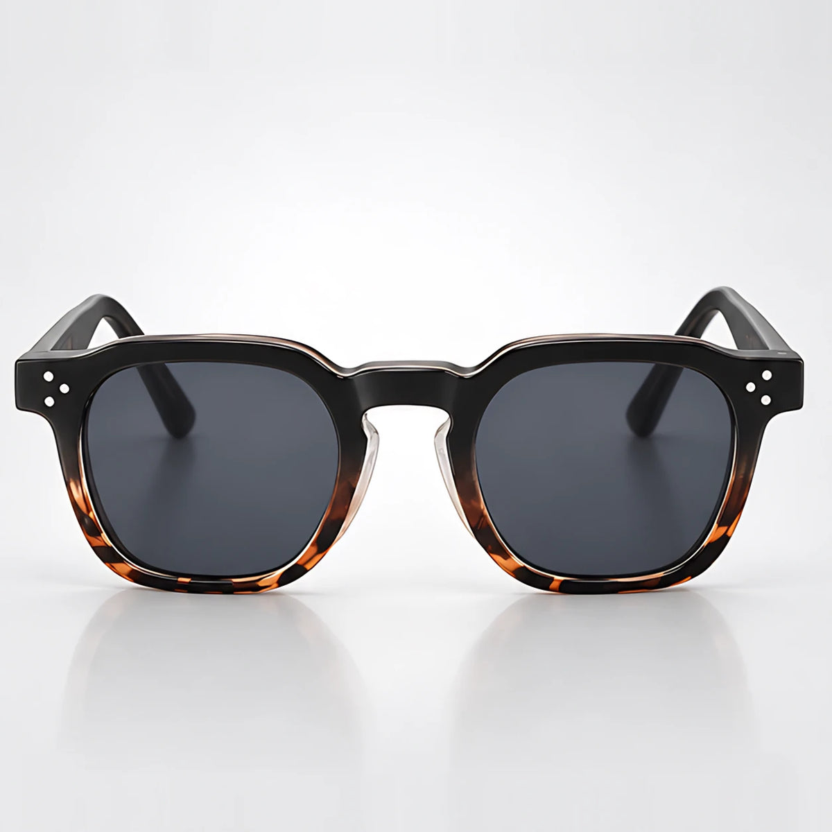 Aurevio Full-Rim Square Sunglasses - Black & Tortoise - sunglasses - Eric Muller - Image 2