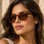 Aurevio Full-Rim Square Sunglasses - Amber - uv400 - Eric Muller - Image 4