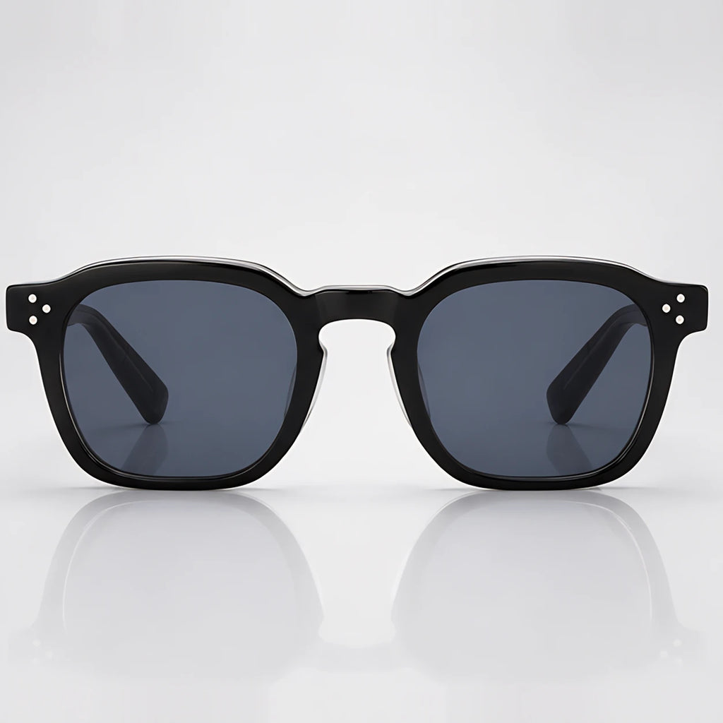 Aurevio Full-Rim Square Sunglasses - Black - sunglasses - Eric Muller - Image 2