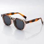 Aurevio Full-Rim Square Sunglasses - Dark Tan - Accessories > Sunglasses > Square Sunglasses - Eric Muller - Image 1