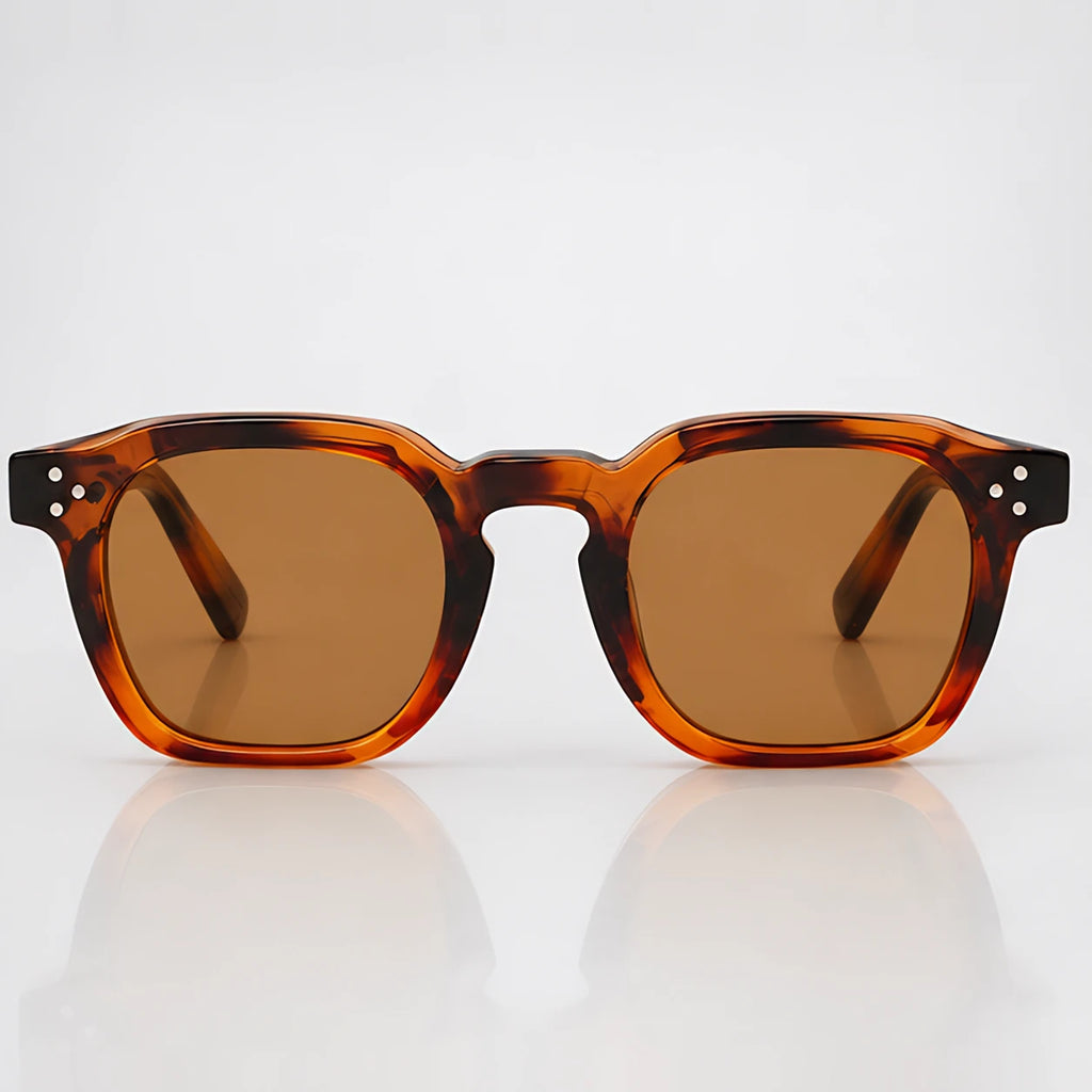 Aurevio Full-Rim Square Sunglasses - Amber - sunglasses - Eric Muller - Image 2