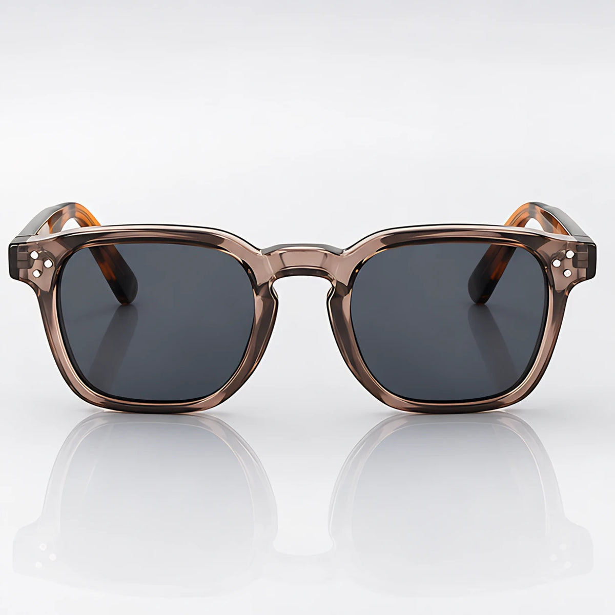 Aurevio Full-Rim Square Sunglasses - Dark Tan - sunglasses - Eric Muller - Image 2