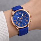 Avelisse Women's Round-Dial Quartz Watch - Blue - Women's Accessories > Watches > Quartz Watches - Eric Muller - Image 1