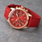 Avelisse Women's Round-Dial Quartz Watch - Red - Women's Accessories > Watches > Quartz Watches - Eric Muller - Image 2