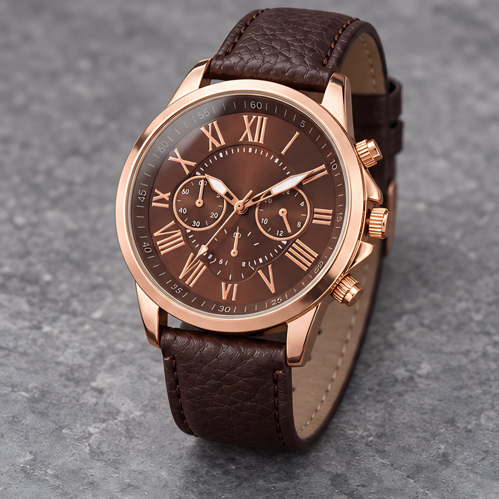 Avelisse Women's Round-Dial Quartz Watch - Brown - Women's Accessories > Watches > Quartz Watches - Eric Muller - Image 2