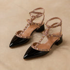 Avelyn Women's Studded Wrap Heel - Black - Heels - Eric Muller - Image 1