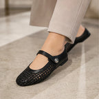 Avessa Orthopedic Mule Flats - Black - leather flats - Eric Muller - Image 3
