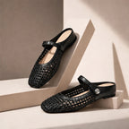 Avessa Orthopedic Mule Flats - Black - Footwear > Flats > Mary Jane Mule Flats - Eric Muller - Image 1