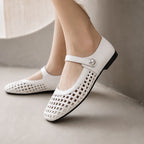 Avessa Orthopedic Mule Flats - White - orthopedic support - Eric Muller - Image 4
