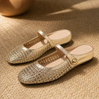 Avessa Orthopedic Mule Flats - Gold - orthopedic support - Eric Muller - Image 4
