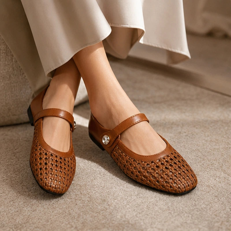 Avessa Orthopedic Mule Flats - Brown - women's flats - Eric Muller - Image 2