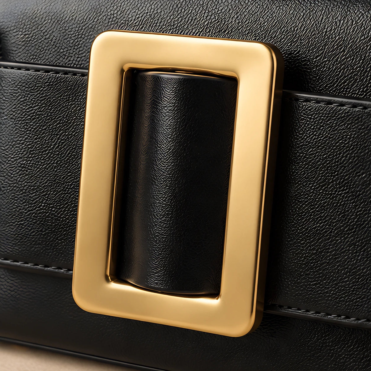 Azelie Women's Glossy Leather Box Crossbody Bag - Black - female - Eric Muller - Image 3