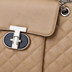 Belladine Structured Quilted Handbag - Beige - handbags - Eric Muller - Image 4