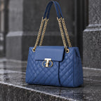 Belladine Structured Quilted Handbag - Navy Blue - Accessories > Handbags > Quilted Handbags - Eric Muller - Image 2