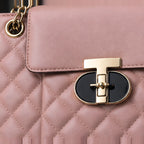 Belladine Structured Quilted Handbag - Rose Pink - handbags - Eric Muller - Image 4