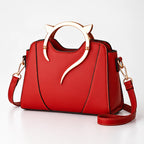 Bellatrix Women's Feline Top-Handle Crossbody Handbag - Red - Accessories > Handbags > Crossbody Handbags - Eric Muller - Image 1