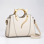 Bellatrix Women's Feline Top-Handle Crossbody Handbag - White - unisex - Eric Muller - Image 2