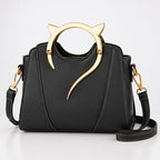 Bellatrix Women's Feline Top-Handle Crossbody Handbag - Black - unisex - Eric Muller - Image 2