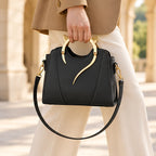 Bellatrix Women's Feline Top-Handle Crossbody Handbag - Black - male - Eric Muller - Image 3