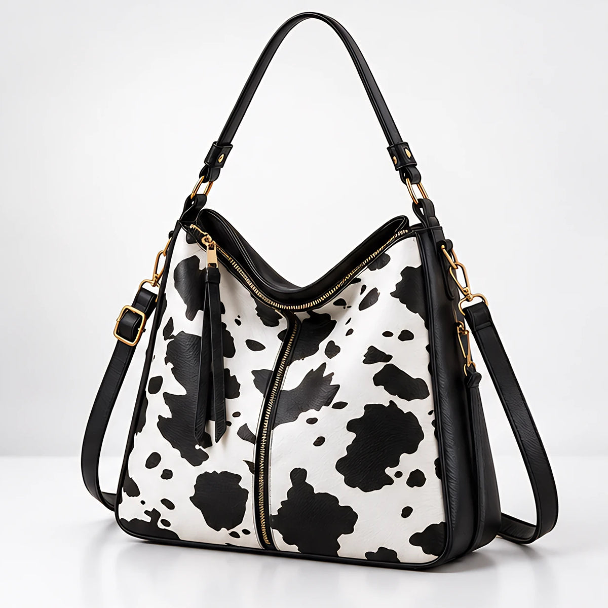 Bellcourt Women's Animal-Print Leather Tote with Matching Wristlet - Charcoal - Accessories > Handbags > Tote Bags - Eric Muller - Image 2
