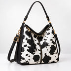 Bellcourt Women's Animal-Print Leather Tote with Matching Wristlet - Charcoal - Accessories > Handbags > Tote Bags - Eric Muller - Image 1