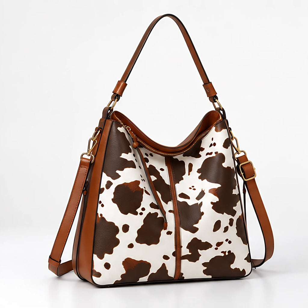 Bellcourt Women's Animal-Print Leather Tote with Matching Wristlet - Sienna Brown - Accessories > Handbags > Tote Bags - Eric Muller - Image 2