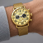 Belmont Men's Classic Chronograph Watch 44mm - Champagne - male - Eric Muller - Image 3