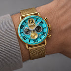 Belmont Men's Classic Chronograph Watch 44mm - Azure Coast - male - Eric Muller - Image 3
