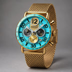 Belmont Men's Classic Chronograph Watch 44mm - Azure Coast - Accessories > Watches > Chronograph Watches - Eric Muller - Image 1