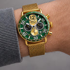 Belmont Men's Classic Chronograph Watch 44mm - Savile Green - male - Eric Muller - Image 3