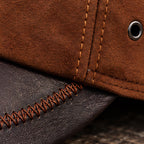 Bramwell Men's Genuine Leather Baseball Cap - Light Brown - male - Eric Muller - Image 3