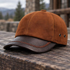 Bramwell Men's Genuine Leather Baseball Cap - Light Brown - Accessories > Hats > Baseball Caps - Eric Muller - Image 2