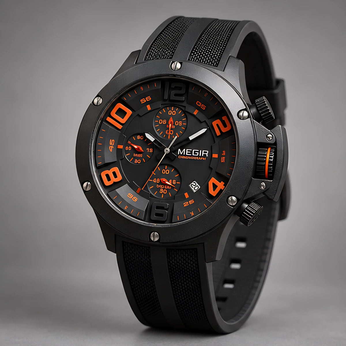 Bravik Men's Chronograph Watch 47mm - Charcoal - Accessories > Watches > Chronograph Watches - Eric Muller - Image 1