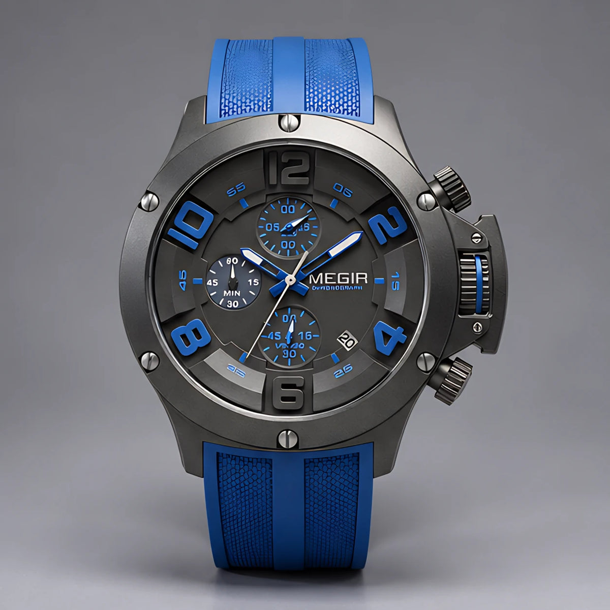 Bravik Men's Chronograph Watch 47mm - Royal Blue - Accessories > Watches > Chronograph Watches - Eric Muller - Image 2