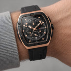 Braxley Men's Tonneau Chronograph Watch 49mm - Charcoal - male - Eric Muller - Image 3