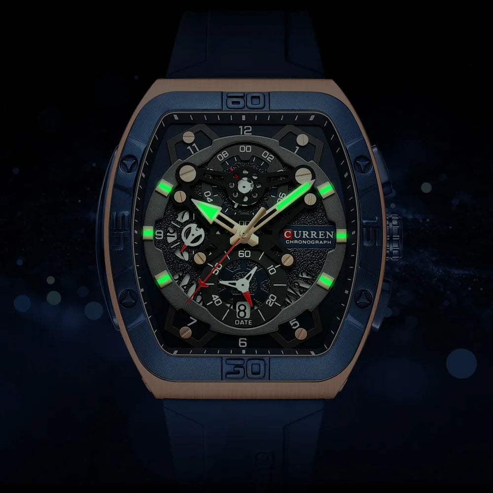 Braxley Men's Tonneau Chronograph Watch 49mm - Accessories > Watches > Chronograph Watches - Eric Muller - Image 1