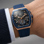 Braxley Men's Tonneau Chronograph Watch 49mm - Royal Blue - male - Eric Muller - Image 3
