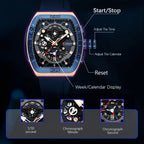 Braxley Men's Tonneau Chronograph Watch 49mm - Accessories > Watches > Chronograph Watches - Eric Muller - Image 2