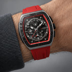 Braxley Men's Tonneau Chronograph Watch 49mm - Crimson - male - Eric Muller - Image 3