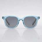 Briselle Women's Sculpted Square Sunglasses - Crystal Blue - sunglasses - Eric Muller - Image 2