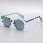 Briselle Women's Sculpted Square Sunglasses - Crystal Blue - Accessories > Eyewear > Rounded Square Sunglasses - Eric Muller - Image 1