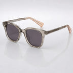 Briselle Women's Sculpted Square Sunglasses - Gray & Tan - Accessories > Eyewear > Rounded Square Sunglasses - Eric Muller - Image 1