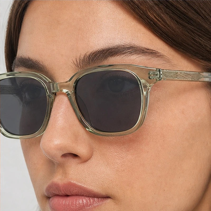 Briselle Women's Sculpted Square Sunglasses - Green Tea - square frame - Eric Muller - Image 3