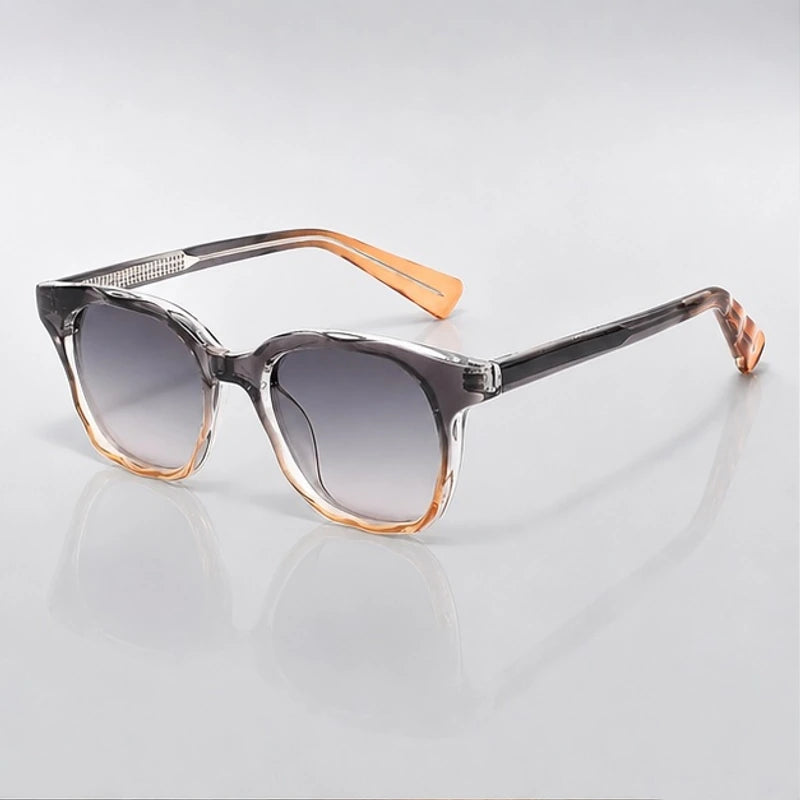 Briselle Women's Sculpted Square Sunglasses - Dark Gray - Accessories > Eyewear > Rounded Square Sunglasses - Eric Muller - Image 1
